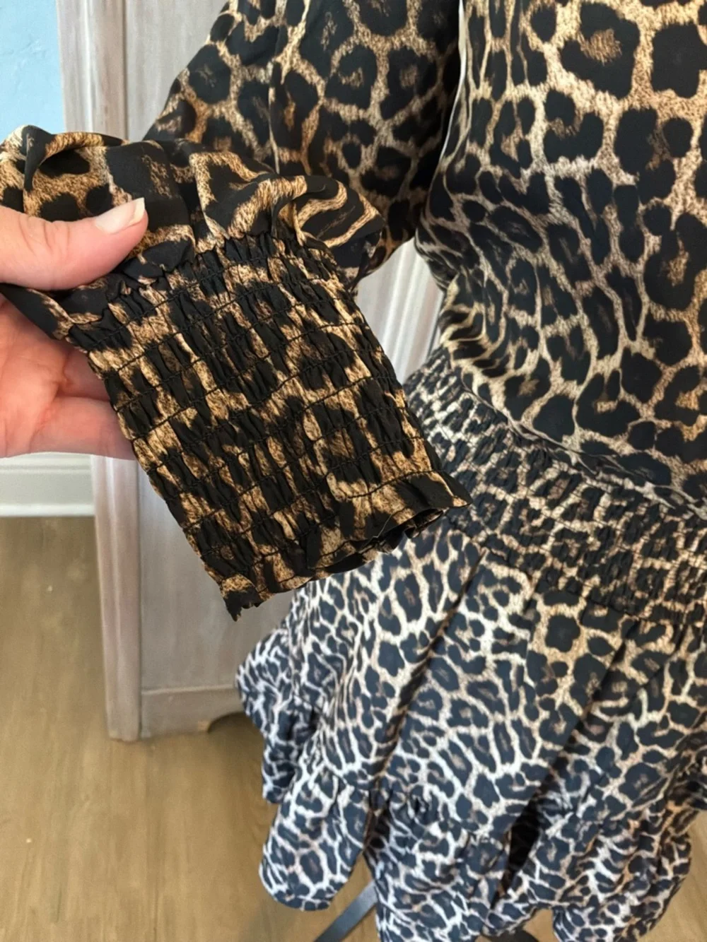 NWT Michael Kors “Julia” Leopard Print Dress XS